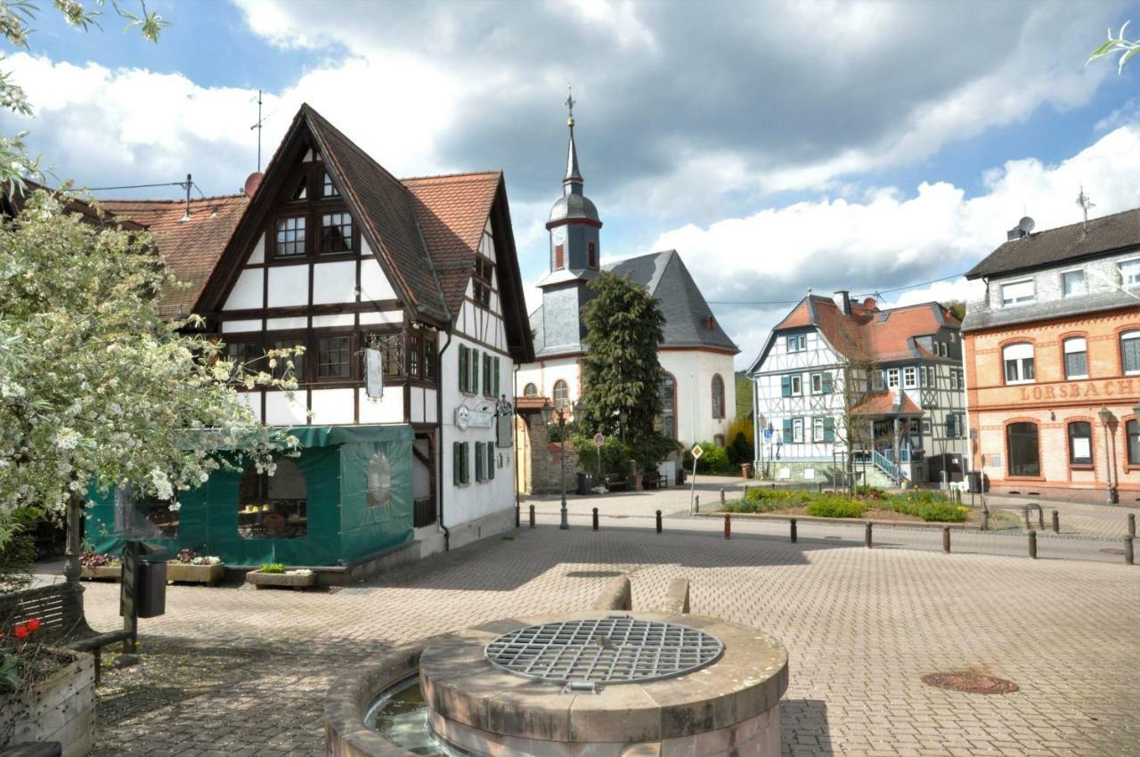 Apartmenthaus Am Zimmerplatz โฮฟไฮม์อัมเทานอส ภายนอก รูปภาพ